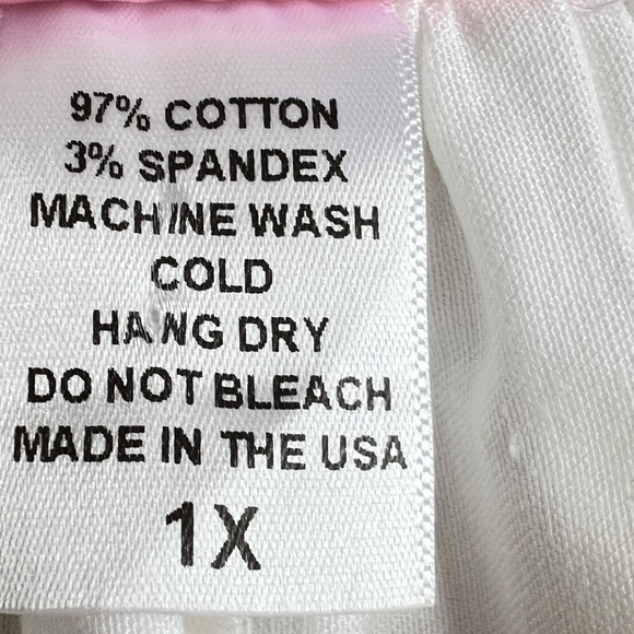 Pinup Couture Jenny Skirt Full Size 1X Orange Fruit Peaches Border Cotton Knee - Picture 3 of 4